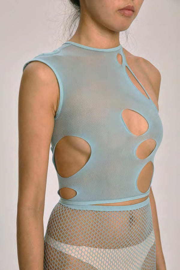 RUI SS21-R012 AQUA cut top